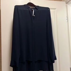 J Jill Women Button Down Tunic Collared Tunic Blouse Size Large Tall